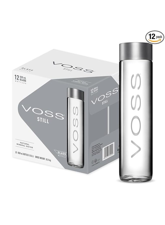 فوس زجاجة فوس للمياه العذبة الأرتيزية 800 مل، قطعة من 12 - Image 1